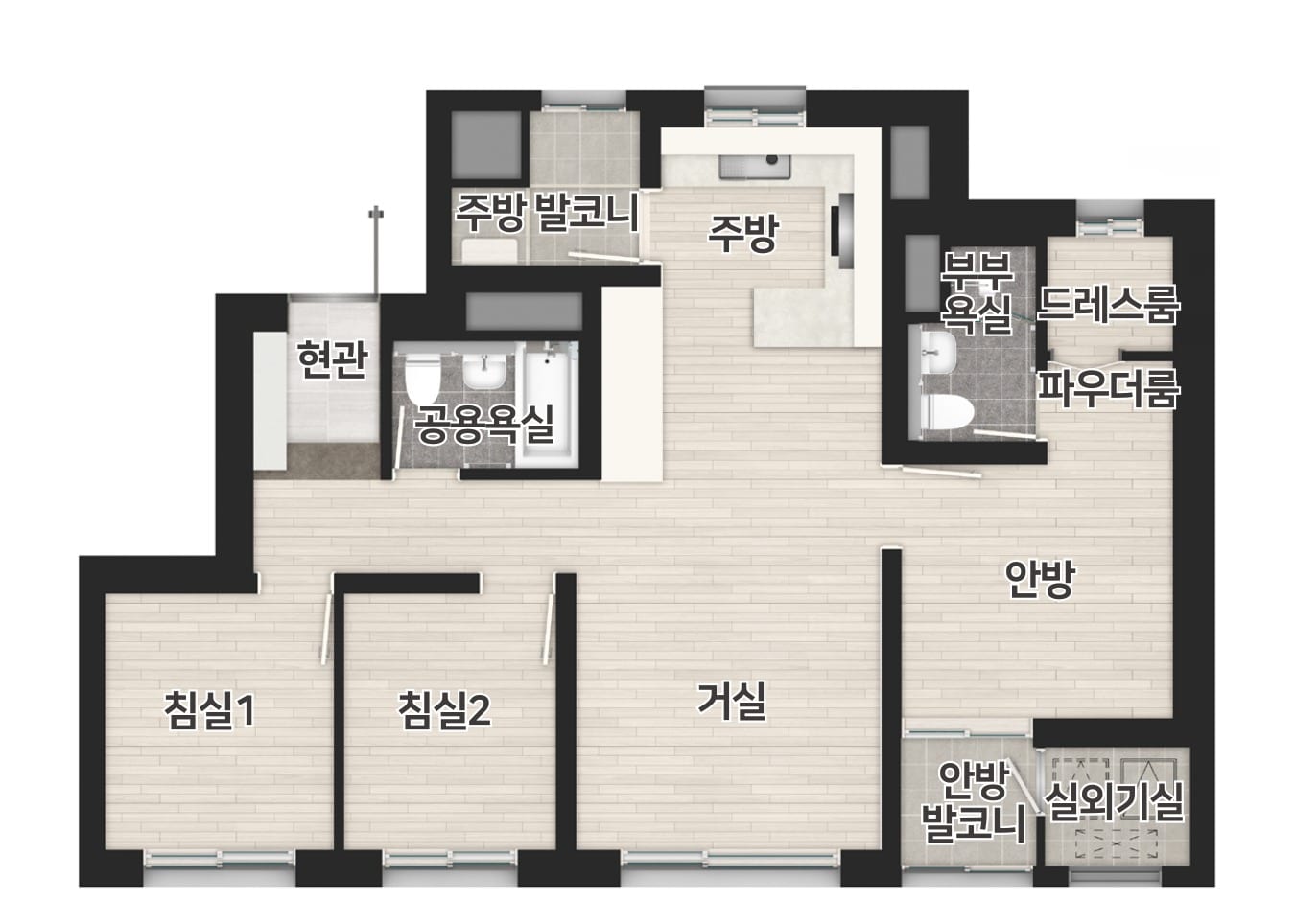 59㎡A 평면도